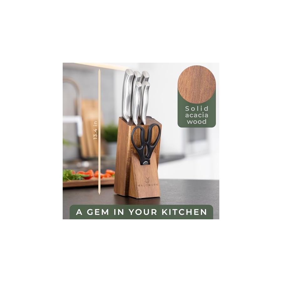 WALDWERK-Knife-Set-7pcs-Kitchen-Knife-Set-with-Block-and-Integrated-Sharpener-Kitchen-Knife-Set-Knife-Block-Set-Kitchen-Knifes-Knives-Set-for-Kitchen-Knife-Block-Knife-Set-with-Block WALDWERK Knife Set - 7pcs Kitchen Knife Set with Block and Integrated Sharpener - Kitchen Knife Set - Knife Block Set - Kitchen Knifes - Knives Set for Kitchen - Knife Block - Knife Set with Block