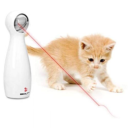 PetSafe Bolt Automatic Laser Light Cat Toy - Interactive Laser Toy - Encourages Exercise - Hands Free or Manual Play - Adjustable Mirror - Battery Operated - Safe for Cats by PetSafe - Used condition - US$19.09