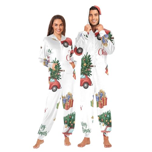 Disfraz de árbol de Navidad rojo tipo pijama cómodo contra trajes rígidos 4