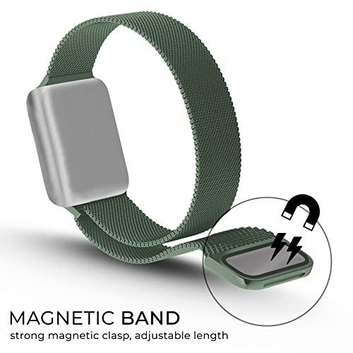 Image of GRIPP Stainless Steel Watch Strap with Strong Magnetic Clasp for 44mm /45mm /46mm /49mm, Watch Series 11 /10 /9 /8 /7 /6 /5 /4, SE 3 /2 /1, Ultra 3 /2 /1, Lightweight, Adjustable (Watch Not Included)