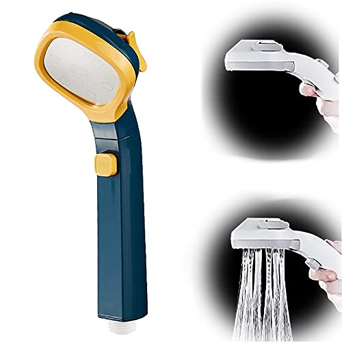 abooly Douche pressurisée premium, pomme de douche sous pression haut de gamme, tête de douche filtrante à eau dure haute pression, douche de sauvegarde à haute pression à haute pression avec-Yellow Cover