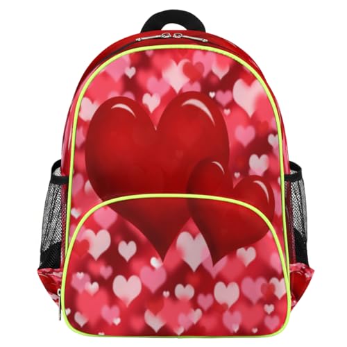 Sac à dos rouge cœur pour enfants complice des sorties en famille