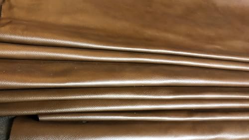 Reed Leather Hides - Cow Skins (12 X 24 Inches 2 Square Foot, Antique Brown)