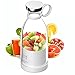 Mini bouteille de mixeur portable, 350 ml, pour smoothie, jus de fruits frais avec recharge USB, mini carafe mélangeur pour salle de sport, randonnée, voyage, bureau, école (blanc-350 ml)