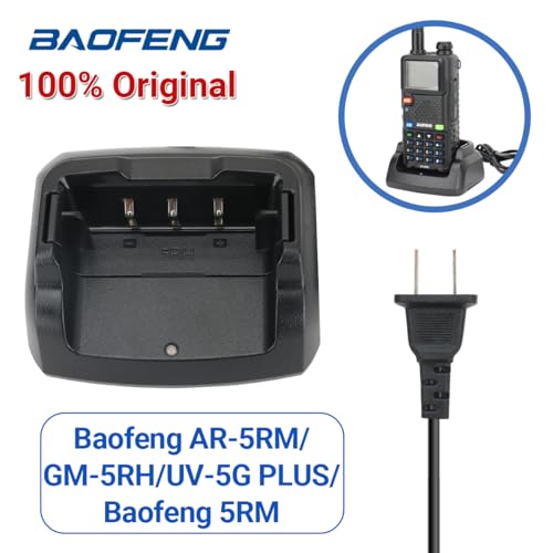 Baofeng Ar-5Rm Li-Ion Battery Charger Original Desktop Charger Base For Baofeng Uv-5G Plus 5Rm K5 Plus Two Way Radio Walkie Talkie Accessories thumb #1