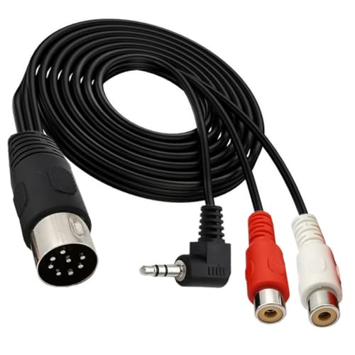 Adaptador DIN 8 pines soluciona incompatibilidad de amplificador viejo con jack y RCA