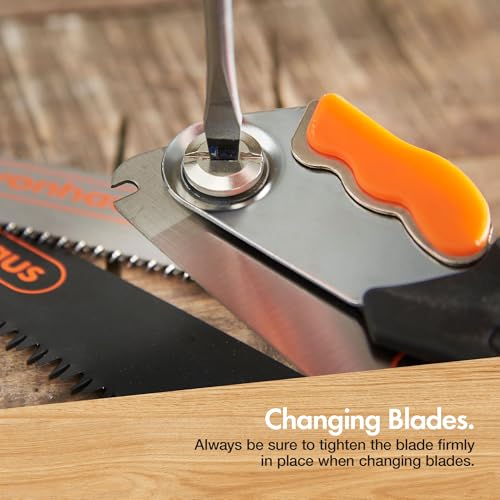 VonHaus Pruning Saw – Folding Hand Saw with 3 Blades, Safety Lock, Storage Pouch, Textured Handle – Portable, Handheld & Lightweight for Tree Pruning, Camping, Garden Jobs, Metals, Plastics & More 7 VonHaus Pruning Saw – Folding Hand Saw with 3 Blades, Safety Lock, Storage Pouch, Textured Handle – Portable, Handheld & Lightweight for Tree Pruning, Camping, Garden Jobs, Metals, Plastics & More - Image 7