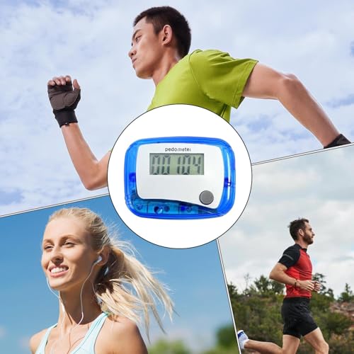 Schrittz&auml;hler, tragbarer Z&auml;hler, t&auml;glicher Zielmonitor, digitaler LCD-Schrittz&auml;hler f&uuml;r Senioren, Reisen, Wandern, Outdoor, Schwimmen, Workout, Indoor-Abenteuer,