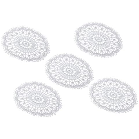 Perfeclan 1:12 Mini Puppenmöbel Minipuppen Tischdecke Puppenhaus Puppenküche Tischtuch 5er Set Cover