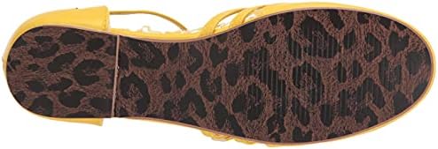 Bettie Page Women's BP100-POLLY Mary Jane Flat, Yellow, 10 | Image 3