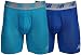 New Balance Men's Mesh Air Cool 6" Boxer Brief, No Fly, With Pouch (Pack Of 2), Team Royal/Polaris, Medium (32-34")