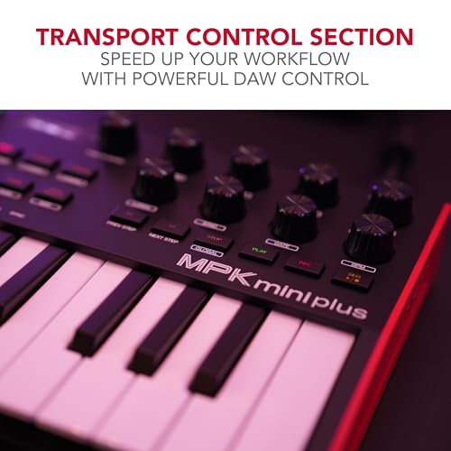 image for Akai Professional MPK Mini Plus - USB MIDI Keyboard Controller with 37