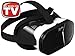 AS SEEN ON TV! Dynamic Virtual Viewer (DVV) 3D Glasses | Smartphone Video Virtual Reality VR Headset Player -- (Black/White) IOS