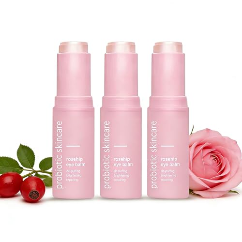 Eye Stick, Rosehip, 3 g, Hydrating Multi Balm for Dark Circles and Puffiness, Hydrating Eye Stick, Anti-Wrinkle Fades Fine Lines, Firms & Moisturises (3)