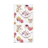 Tamniee Coffee Cakes Roses Hand Towels Teapots Decor Kitchen Dish Towel Quality Premium Bathroom Was