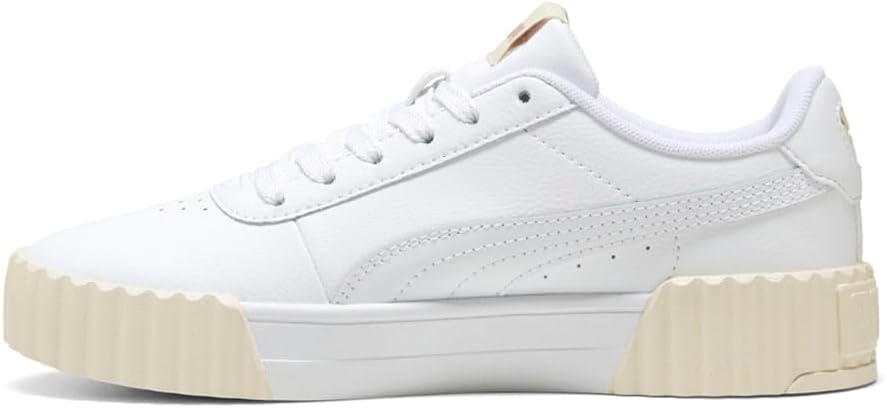PUMA Womens Carina 3.0 Lace Up Sneakers Shoes Casual - White