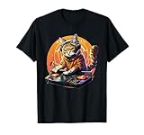 House Cat Rainbow Dj Cat Kitty T-Shirt