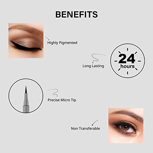 Image of Lenphor Sketch It Eye Liner Waterproof Smudge Proof Matte Finish Eye Makeup Precision Tip for Professional Strokes Intense Look Smooth Application