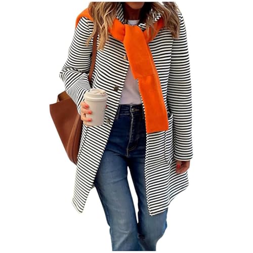 Amazon.com: Womens Long Cardigan Color Block Striped Hooded