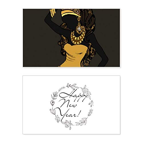 Tarjeta de Año Nuevo African Black ideal para regalar a mujeres con estilo
