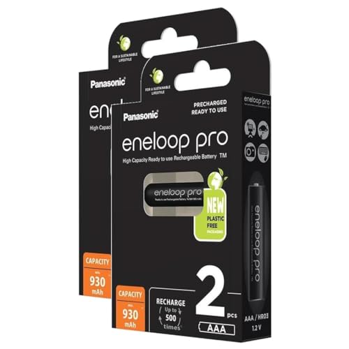 Eneloop Pro Wiederaufladbare Micro 930mAh AAA Ni-MH Akkus 2 Stück