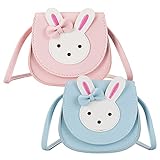 ★MATERIAL: Die Umhängetasche für Kinder besteht aus hochwertigem PU-Material, das weich und langlebig ist. Sie werden diese süße Umhängetasche für Kaninchen lieben.