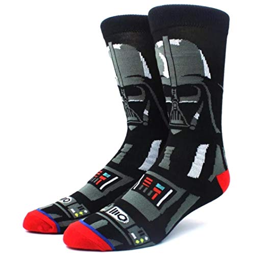 WOO GIRL Idol Calcetines - Darth Vader / R2D2 / Storm Trooper - Casa y como Hinkucker de viaje para fans de Star Wars - Talla 37 - 45, Darth Vader Cover