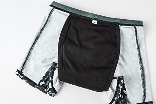 Tony And Ava Incontinence Boxers For Boys, Front And Back Protection, Highly Absorbent Material | Soft And Comfortable Underwear | Slim Snug Fit | Gameboy | Pack Of 1 (Large) #TOP4