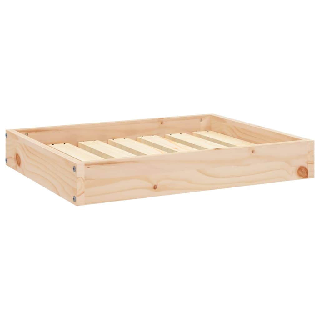 Lit pour chien en bois rectangulaire panier naturel pour chiot