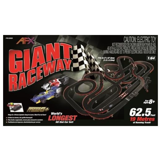 AFX/Racemasters Giant Raceway Set Without Digital Lap Counter AFX22020 HO Slot Racing Sets