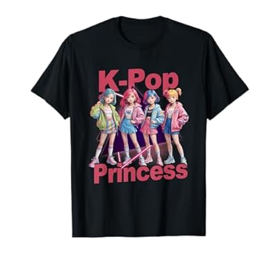 K-Pop Princesa Coreana Pop Music Idol Grupo Concierto Banda Chica Camiseta | Ya disponible en tu tienda friki favorita! En mundofriki.es!