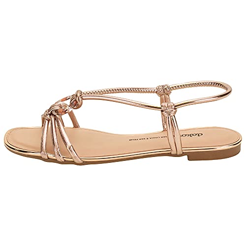 Sandália Dakota Rasteira Feminino Rosa Metalizado 39