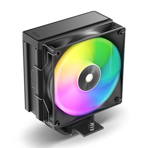 Image of Delta A40 ARGB CPU Air Cooler,120mm Hydraulic Bearing Silence PWM Fan, UP to 2000 RPM, 4 Copper Heat Pipes,TDP 220W,ARGB PC Cooler Fan for AMD AM4 /AM5,Intel LGA 115X /1200 /1700 /1851,BK