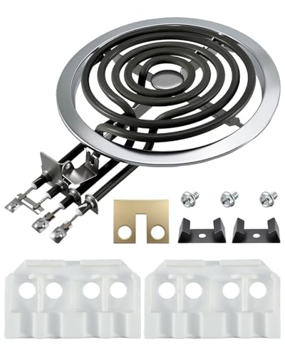 WB30X356 6in Coil Surface Element Kit Fit for GE Hotpoint Electric Ranges, Burner Kit Replaces AP2634798 PS244050