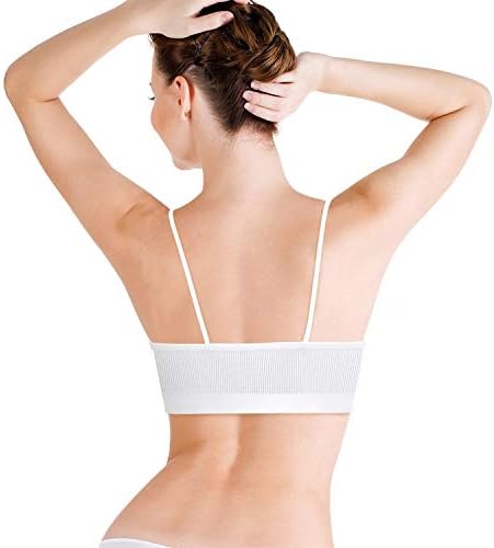 PAXCOO Bras for Women Pack of 6, Bralettes for Women Padded, Sports Bras for Women