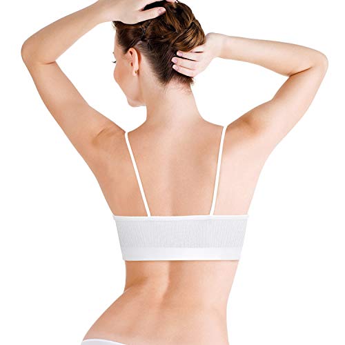 Paxcoo Bras For Women Pack Of 6, Bralettes For Women Padded, Sports Bras For Women, S-M #TOP12