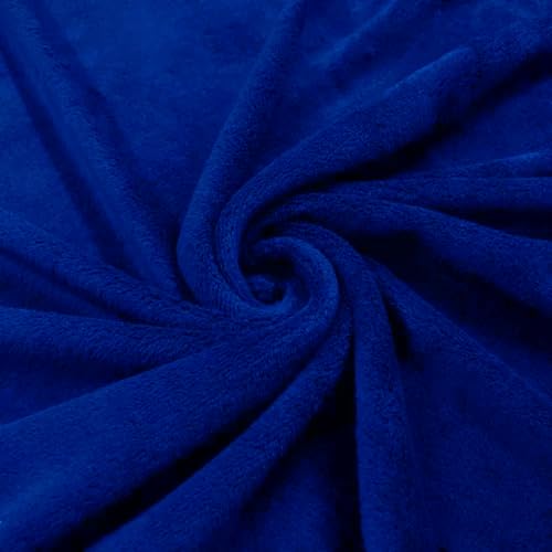 Manta Microfibra Casal Lisa 2,00 x 1,80 mt Azul Bic