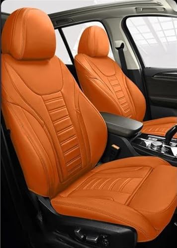 Housses siège voiture Mitsubishi Eclipse Cross sur mesure avec coussin auto orange