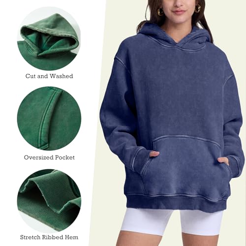 FAIABLE 2 Pack Acid Wash Hoodie Oversized Vintage Hoodie Unisex Heavyweight Hoodie Distress Hoodies for Men Women Couples3