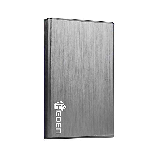 Boîtier disque dur 2.5 en aluminium argenté ultra résistant et thermique Heden