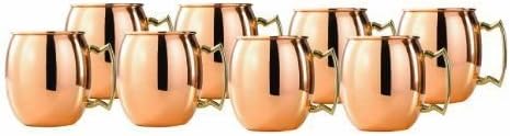 Copper Moscow pper Old Dutch w Mul Mule Shot Mugs, t Mug 2-Ounce Solid t of Set of 8 pc