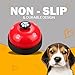 DrTail Pet Training Bell for Dogs & Cats – Potty Training Bell for Housebreaking, Obedience & Communication – Easy to Press, Durable & Loud – Indoor Puppy Training Tool (Red)