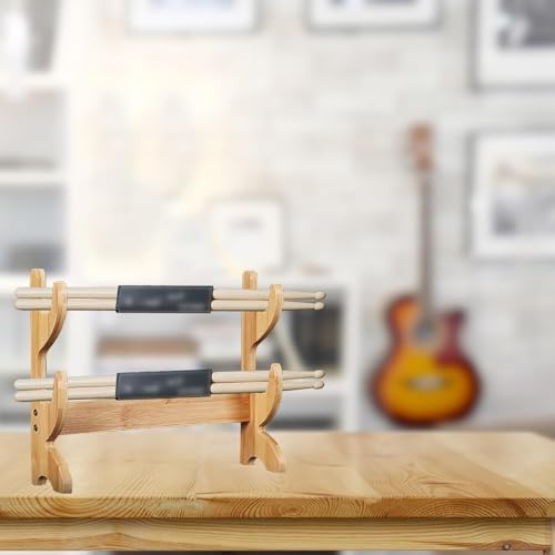 Soporte expositor para baquetas de batería, juego de 2, soportes para baquetas para colección/decoración del hogar miniatura 2
