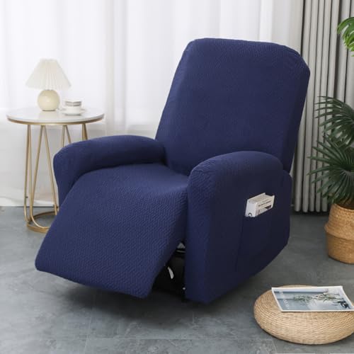 Hearda 1 Seater Jacquard Recliner Chair Cover, Recliner Slip