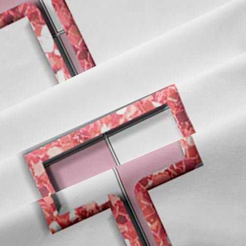 Image of Erosebridal Pink Initial H Blackout Curtains for Kids Girls Bedroom Kawaii Plaid Checkered Window Curtains 2 Panels 42 inchWx63 inchL Cute Personalized Monogram Drapes,Fashion Grids Gingham Window Treatments