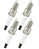 4 Pack 6046 Iridium IX DCPR7EIX Spark Plugs Fit for 13-15 Chevy Spark, 12-17 Fiat 500, 99-16 Harley 