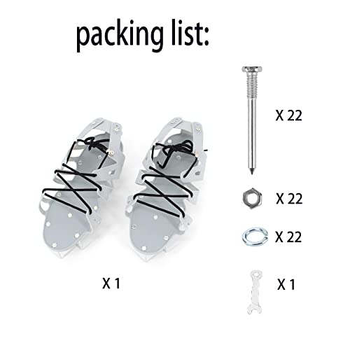 Ddmmzz Lawn Aerator Shoes,Lighter Aerator Shoes,White Aeration Shoes For Lawn,Aerating Shoes For Lawn,Aerator Shoes For Grass,Aerator Lawn Shoes (Lighter Aerator Shoes) #TOP5