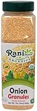 Rani Organic Granulated Onion (Pyaaz Granules) 16oz (1lb) 454g PET Jar ~ All Natural | Gluten Friendly | Vegan | NON-GMO | Kosher | No Salt or fillers | Indian Origin | USDA Certified Organic