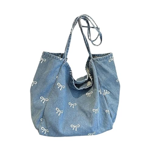 Image of VELURA SYDL Womens Shoulder Bag Portable Elegant Denim Handbag for Outdoor Work Vacation|1 Women Shoulder Bag|Clothing, Shoes & Accessories