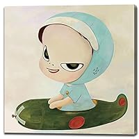 Amazon.co.jp: 奈良美智 絵画 インテリア かわいい 漫画の女子 複製